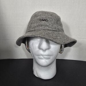 CAPO Wool Bucket Hat With Liner Gray Fall